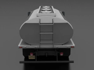 f-800 tanker truck 1980 3D Model