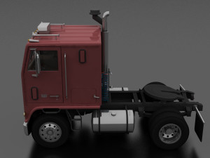 w-9000 semi truck 1974 3D Модель
