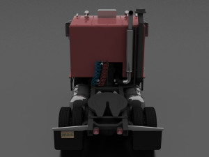 w-9000 semi truck 1974 3D Модель