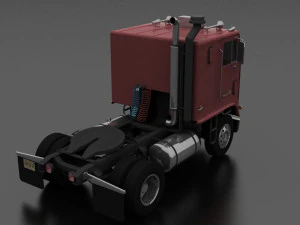w-9000 semi truck 1974 3D Model