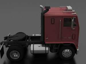 w-9000 semi truck 1974 3D Модель