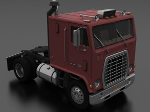w-9000 semi truck 1974 3D Модель