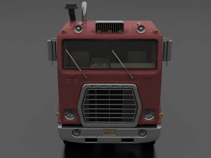 w-9000 semi truck 1974 3D Model