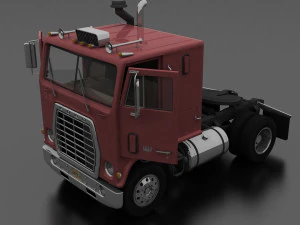 w-9000 semi truck 1974 3D Model