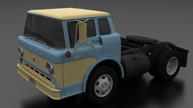 c-series c-600 semi truck 1957 3D मॉडल .c4d .max .obj .3ds .fbx .stl .blend