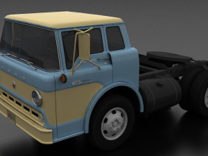 c-series c-600 semi truck 1957 3D Model