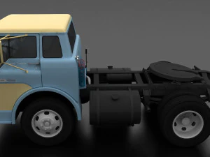 c-series c-600 semi truck 1957 3D Model
