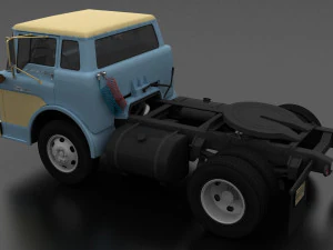 c-series c-600 semi truck 1957 3D Model