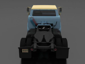 c-series c-600 semi truck 1957 3D Model