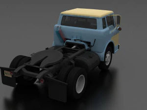 c-series c-600 semi truck 1957 3D Model