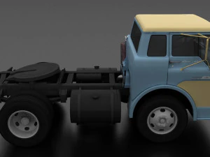 c-series c-600 semi truck 1957 3D Model