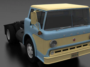 c-series c-600 semi truck 1957 3D Model