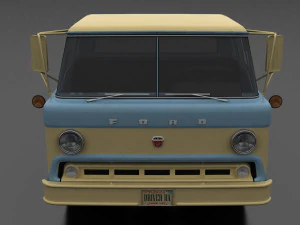 c-series c-600 semi truck 1957 3D Model