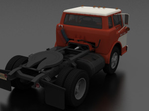 c-series c-800 semi truck 1958 3D Model