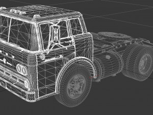 c-series c-800 semi truck 1958 3D Model