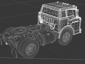 c-series c-800 semi truck 1958 3D Model