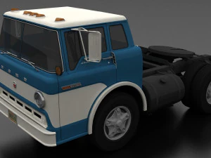c-serisi c-800 yarı kamyon 1970 3D Model