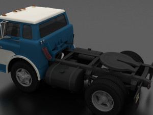 c-series c-800 semi truck 1970 3D Модель