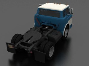 c-series c-800 semi truck 1970 3D Модель