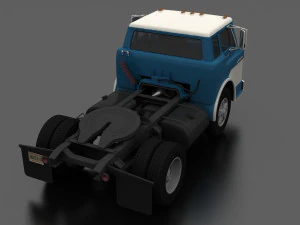 c-series c-800 semi truck 1970 3D Model