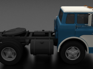 c-series c-800 semi truck 1970 3D Модель