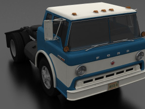 c-series c-800 semi truck 1970 3D Модель