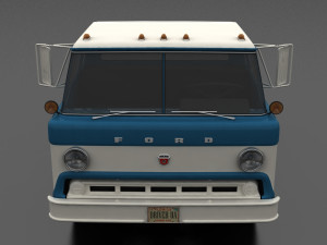 c-series c-800 semi truck 1970 3D Модель