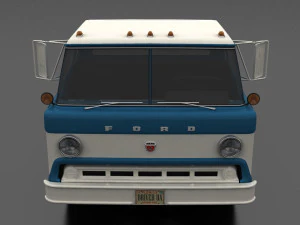 c-series c-800 semi truck 1970 3D Model