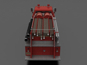 c-series c-800 firetruck unmarked 1958 Model 3D