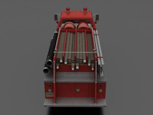 c-series c-800 firetruck unmarked 1958 3D Model