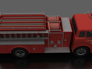 c-series c-800 firetruck unmarked 1958 3D Model