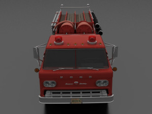 c-series c-800 firetruck unmarked 1958 Model 3D