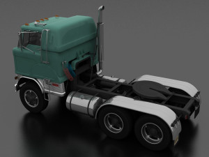 h-series hdt-950 semi truck sleeper cab 1961 Modelo 3D