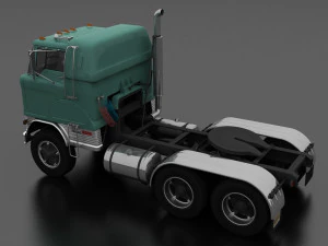 h-series hdt-950 semi truck sleeper cab 1961 3D Model