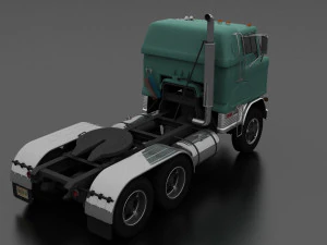 h-series hdt-950 semi truck sleeper cab 1961 3D Model