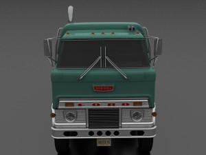h-series hdt-950 semi truck sleeper cab 1961 Modelo 3D