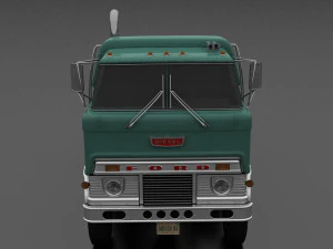 h-series hdt-950 semi truck sleeper cab 1961 3D Model