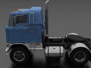 h-series hd-950 semi truck sleeper cab 1961 3D 모델