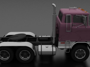 h-series hdt-950 semi truck day cab 1961 3D 모델