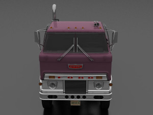 h-series hdt-950 semi truck day cab 1961 3D 모델