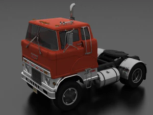 h-series hd-950 semi truck day cab 1961 3D Model