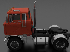 h-series hd-950 semi truck day cab 1961 3D Modell