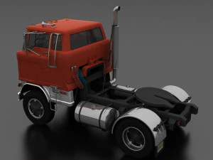 s&eacute;rie h hd-950 semi caminh&atilde;o cabine diurna 1961 Modelo 3D