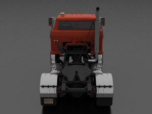h-series hd-950 semi truck day cab 1961 3D Modell