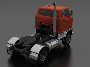 h-series hd-950 semi truck day cab 1961 3D Modell