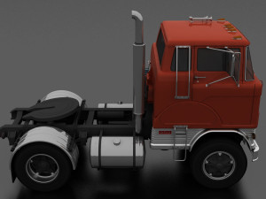 h-series hd-950 semi truck day cab 1961 3D Modell