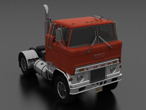 h-series hd-950 semi truck day cab 1961 3D Modell