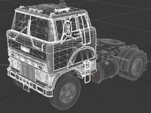 s&eacute;rie h hd-950 semi caminh&atilde;o cabine diurna 1961 Modelo 3D