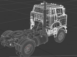 s&eacute;rie h hd-950 semi caminh&atilde;o cabine diurna 1961 Modelo 3D