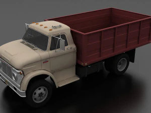 Зерновоз Н-серии Н-600 1966 г. 3D Модель